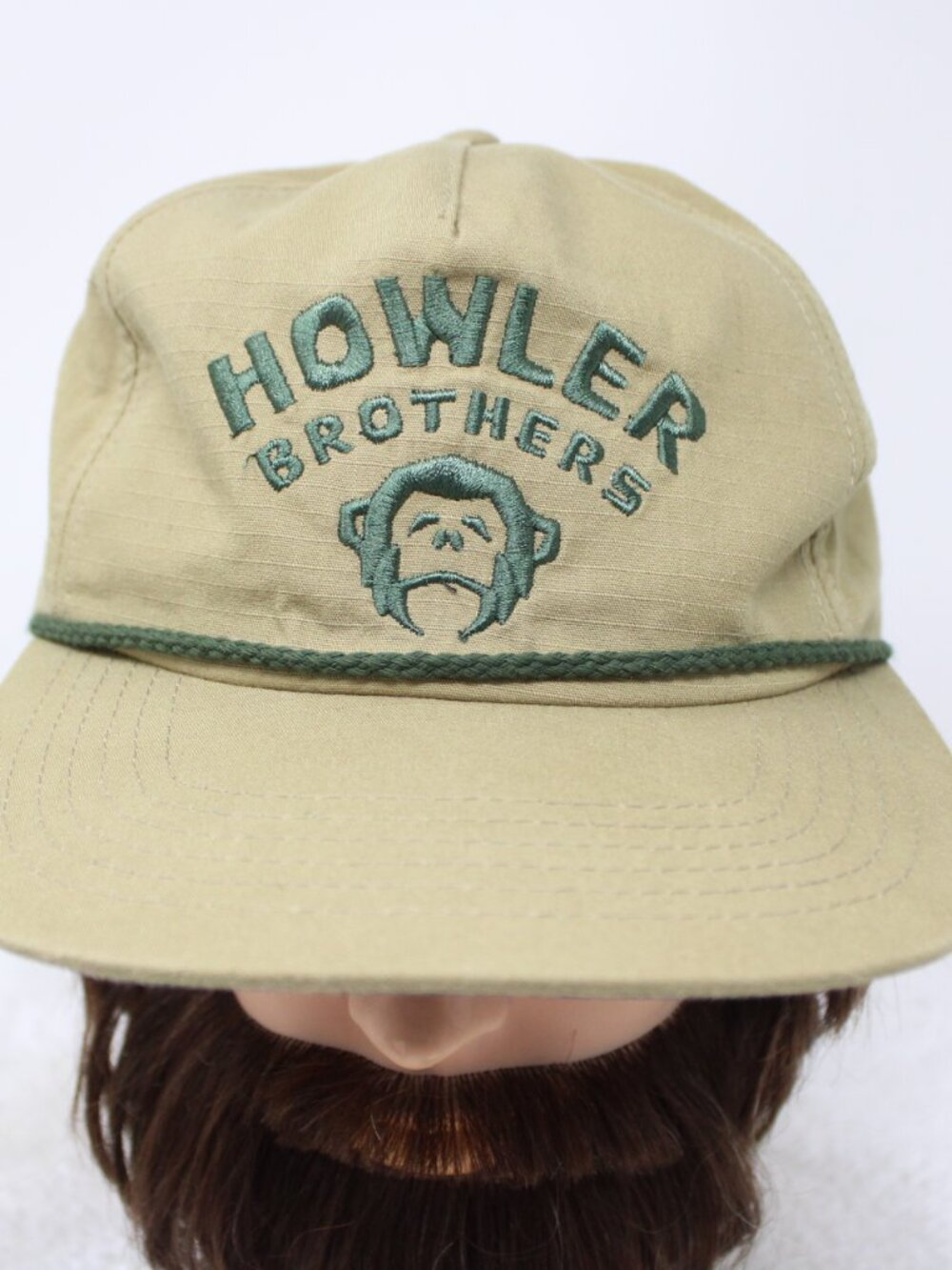 Howler Bros Hat Adult Snapback Beige Embroidered Rope Outdoor 100% Cotton Cap